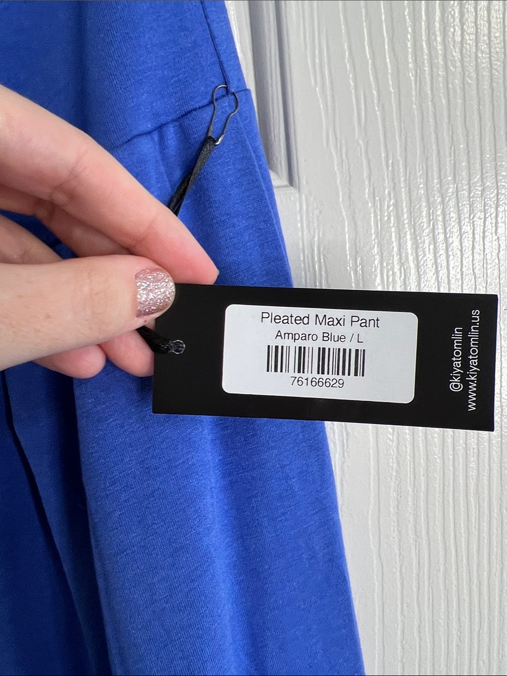 NWT Kiya Tomlin Amparo Blue wide leg pleated pants & sleeveless top set - Picture 12 of 14